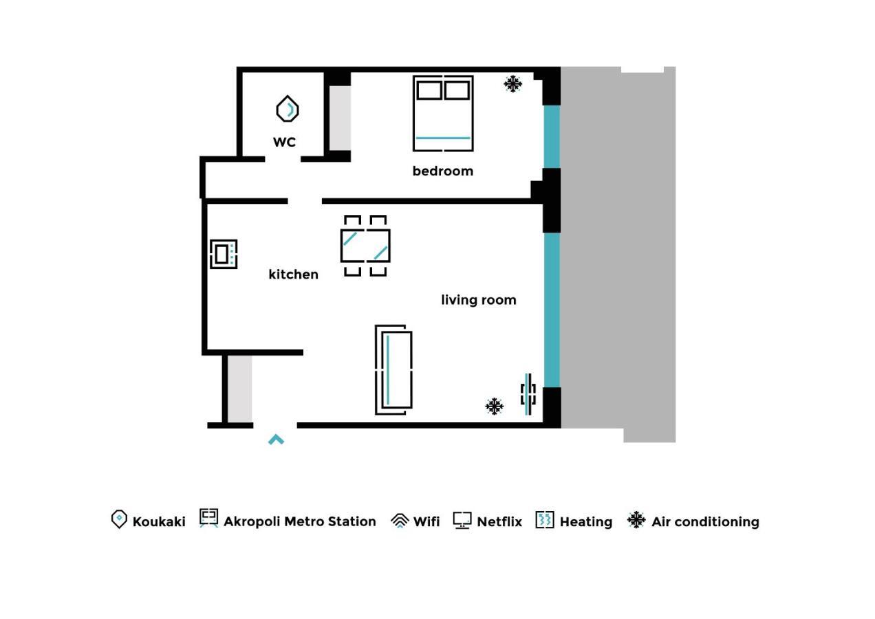Modern 1Bd Apartment Close To The Acropolis Museum By Upstreet Athen Exterior foto